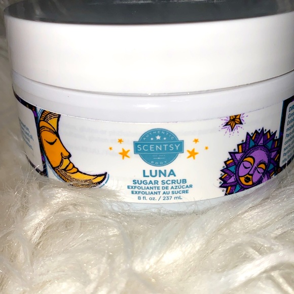 Scentsy bundle of 2 sugar scrubs in LUNA &PERFECT PEPPERMINT,PINK COTTON wash - Picture 8 of 8